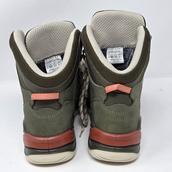 LOWA RENEGADE GTX MID WS - GREY GREEN/PANNA HIKING BOOTS WOMEN'S SIZE 9.5 TRAIL - Picture 4 of 12